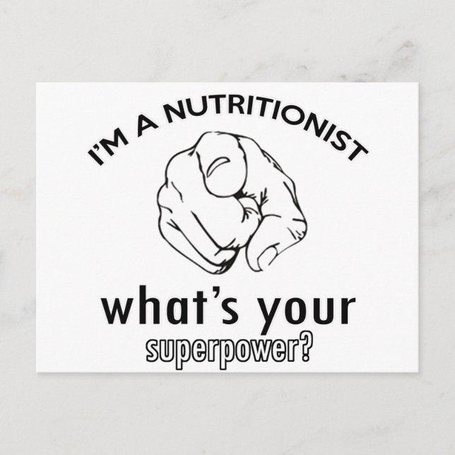 nutritionist design postcard (Front)