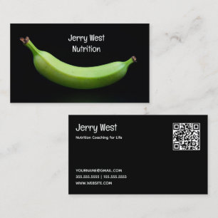 🍌 Nutritionist Foodie Custom QR Business Card