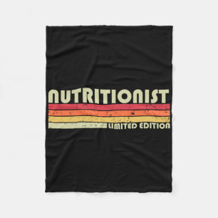 Nutritionist Funny Job Title Profession Birthday W Fleece Blanket