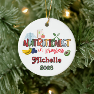 Nutritionist In Progress Ceramic Tree Decoration