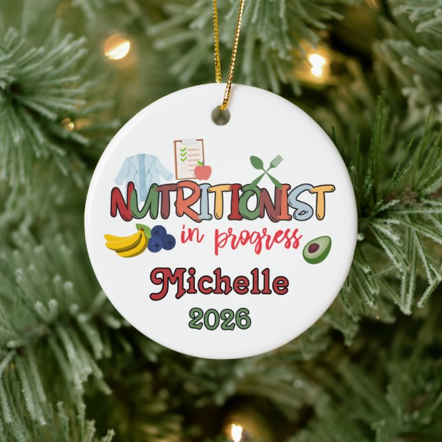 Nutritionist In Progress Ceramic Tree Decoration (Tree)