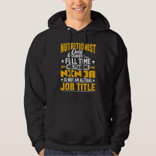 Nutritionist Job Title Dietary Dietician Hoodie