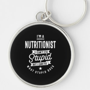 Nutritionist Job Title Gift Key Ring