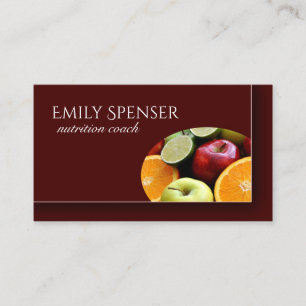 Nutritionist Nutrition Coach Business Card