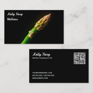 Nutritionist Nutrition Trainer Custom QR Business Card