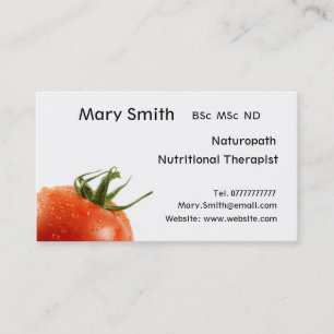 Nutritionist / Nutritional Therapist / Naturopath Business Card