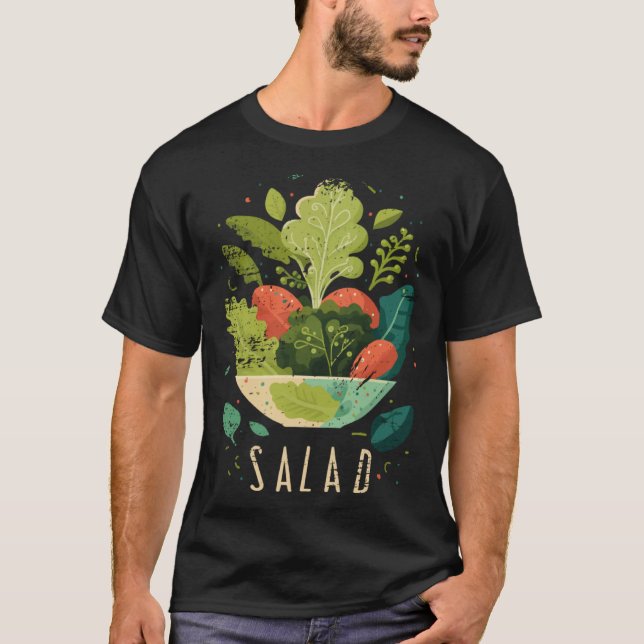 Nutritionist Salad for Dietician and Vegan  2 T-Shirt (Front)