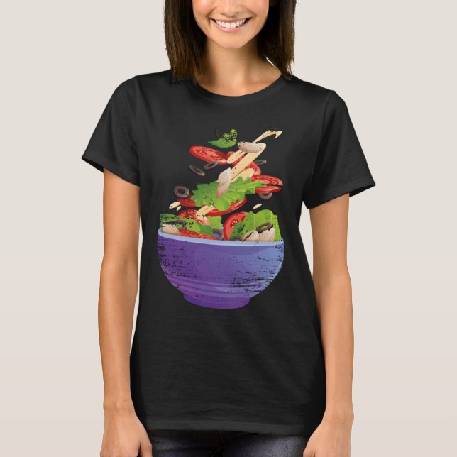 Nutritionist Salad for Dietician and Vegan  6 T-Shirt (Front)