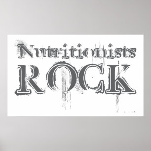 Nutritionists Rock Poster