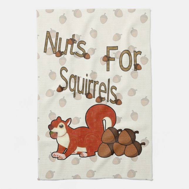 Nuts4Squirrels Tea Towel (Vertical)