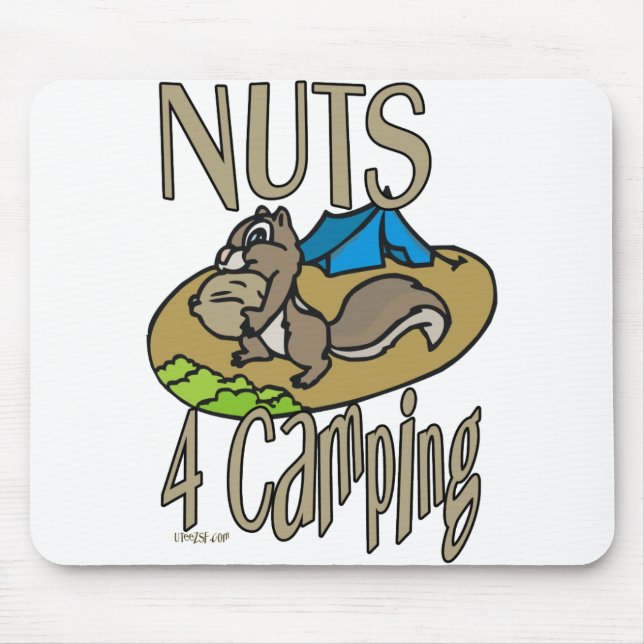 Nuts 4 Camping Mouse Mat (Front)