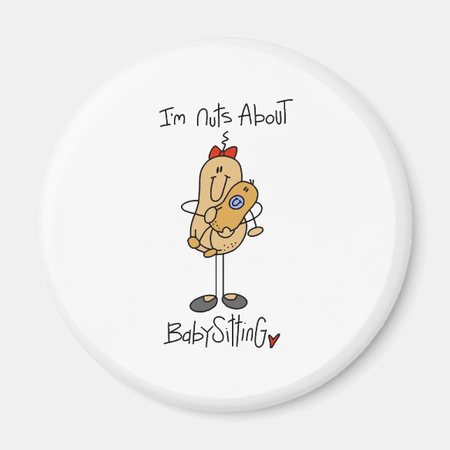 Nuts About Babysitting Magnet (Front)
