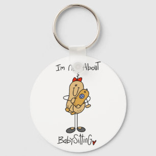 Nuts About Babysitting Tshirts and Gifts Key Ring