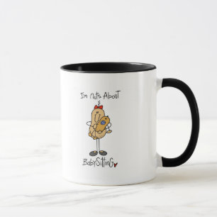 Nuts About Babysitting Tshirts and Gifts Mug