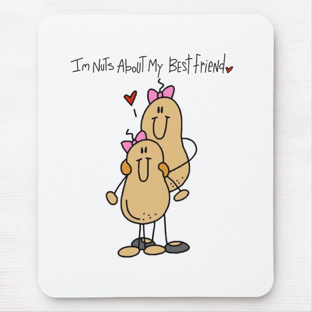 Nuts About Best Friend 2 Mouse Mat (Front)