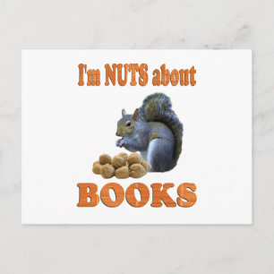 Nuts about Books Postcard