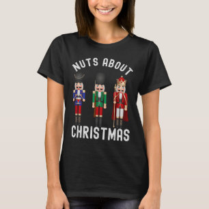 Nuts About Christmas Fun Pastel Christmas Nutcrack T-Shirt