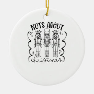 Nuts About Christmas Funny Christmas Nutcracker Ceramic Tree Decoration