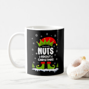 Nuts About Christmas Funny Xmas Elf Gift Coffee Mug