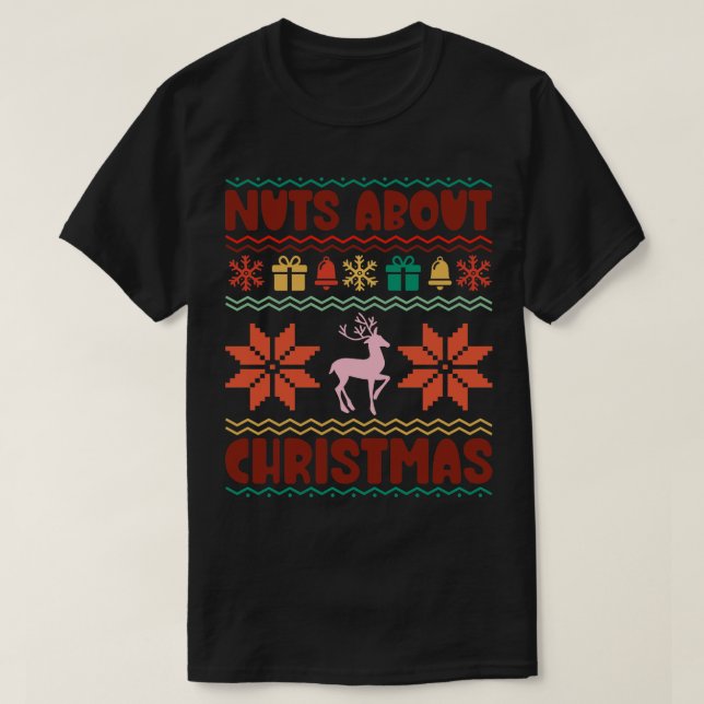 Nuts About Christmas T-Shirt (Design Front)