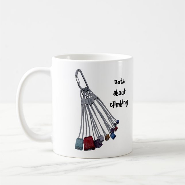 Nuts About Climbing Mug (Left)