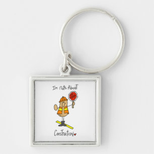 Nuts About Construction T-shirts and Gifts Key Ring