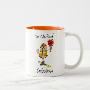 Nuts About Construction T-shirts and Gifts Two-Tone Coffee Mug