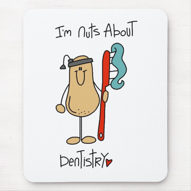 Nuts About Dentistry Mouse Mat (Front)