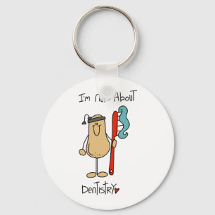 Nuts About Dentistry T-shirts and Gifts Key Ring