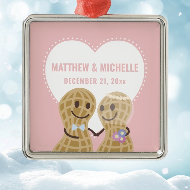Nuts About Each Other First Christmas Together Metal Tree Decoration (Creator Uploaded)