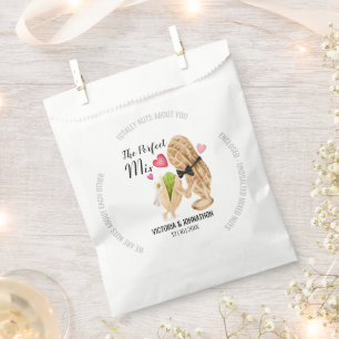 Nuts About Each Other Thank You   Wedding Treat Favour Bags