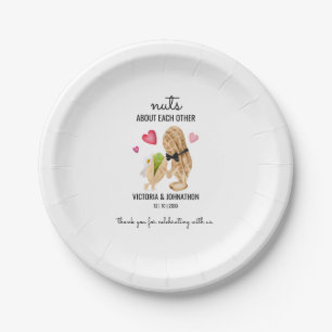 Nuts About Each Other Thank You   Wedding Treat Paper Plate