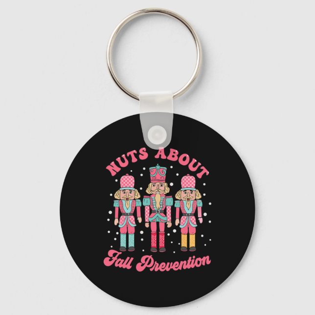 Nuts About Fall Prevention Pt Nutcracker Ballet Ch Key Ring (Front)