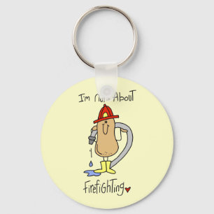 Nuts About Firefghting T-shirts and Gifts Key Ring
