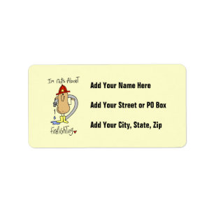 Nuts About Firefghting T-shirts and Gifts Label