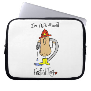 Nuts About Firefghting T-shirts and Gifts Laptop Sleeve