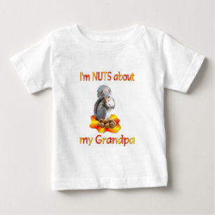Nuts about Grandpa Baby T-Shirt