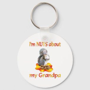Nuts about Grandpa Key Ring