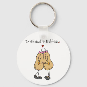Nuts About My Best Friend T-shirts and Gifts Key Ring