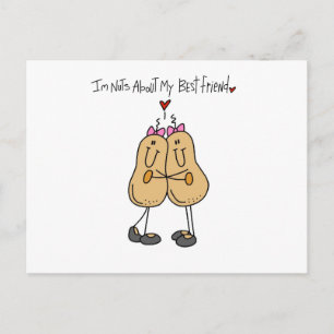 Nuts About My Best Friend T-shirts and Gifts Postcard