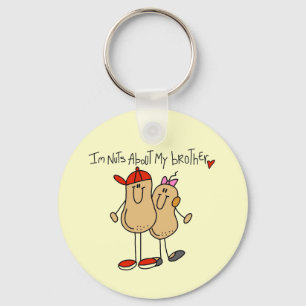 Nuts About My Brother T-shirts and Gifts Key Ring