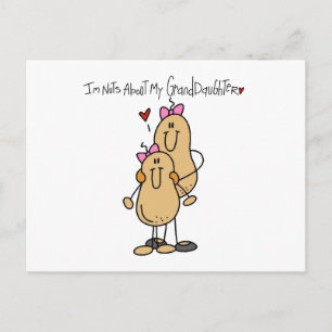 Nuts About My Granddaughter T-shirts and Gifts Postcard