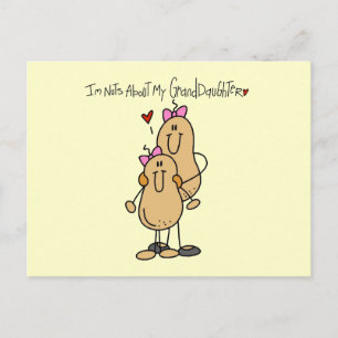 Nuts About My Granddaughter T-shirts and Gifts Postcard