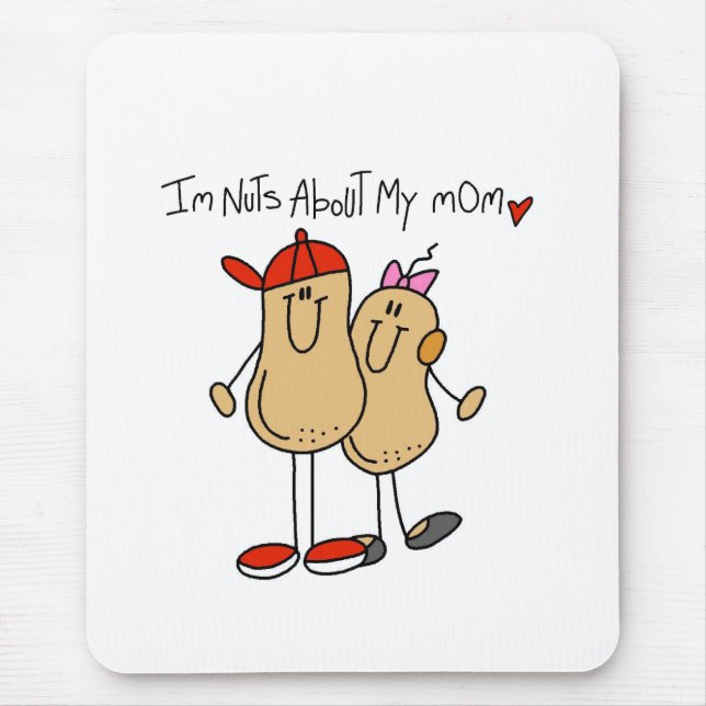 Nuts About My Mum-Son Mouse Mat (Front)