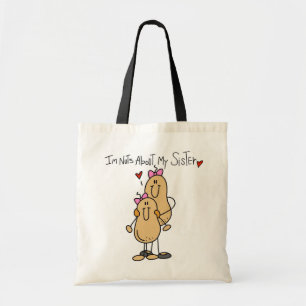 Nuts About My Sister T-shirts and Gifts Tote Bag