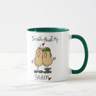 Nuts About My Soldier Mug