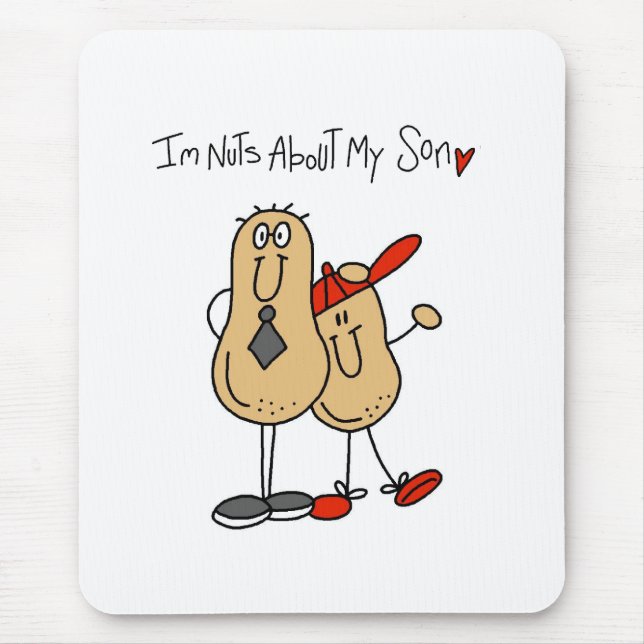 Nuts About My Son Mouse Mat (Front)