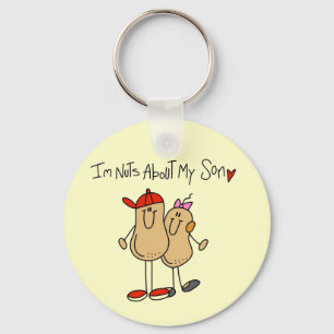 Nuts About My Son T-shirts and Gifts Key Ring