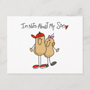 Nuts About My Son T-shirts and Gifts Postcard
