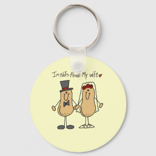 Nuts About My Wife T-shirts and Gifts Key Ring